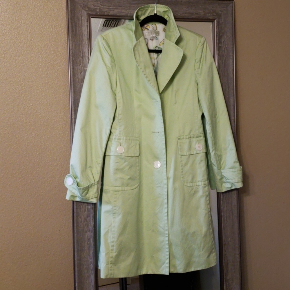 Casual Corner Light Green Trnch Coat